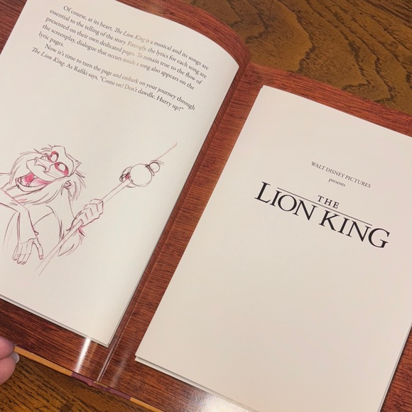 Rare Disney The Lion King The Full Film Script Hardcover Book - Picture 12 of 13